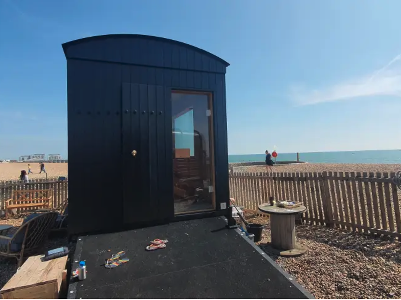 Beach Box Spa 海が見えるサウナの外観