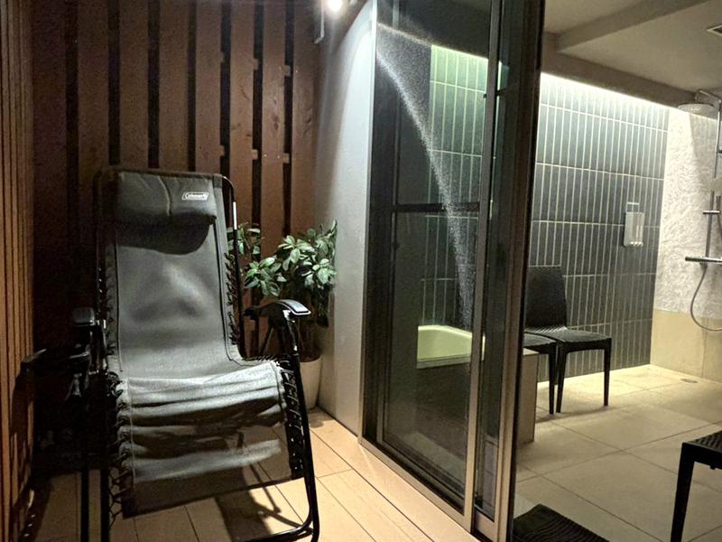 プライベートサウナ sauna KUVETA 外気浴ベランダ