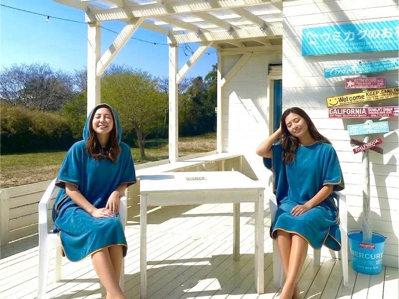 ウミカグのお宿 のどかな景色を見ながら外気浴