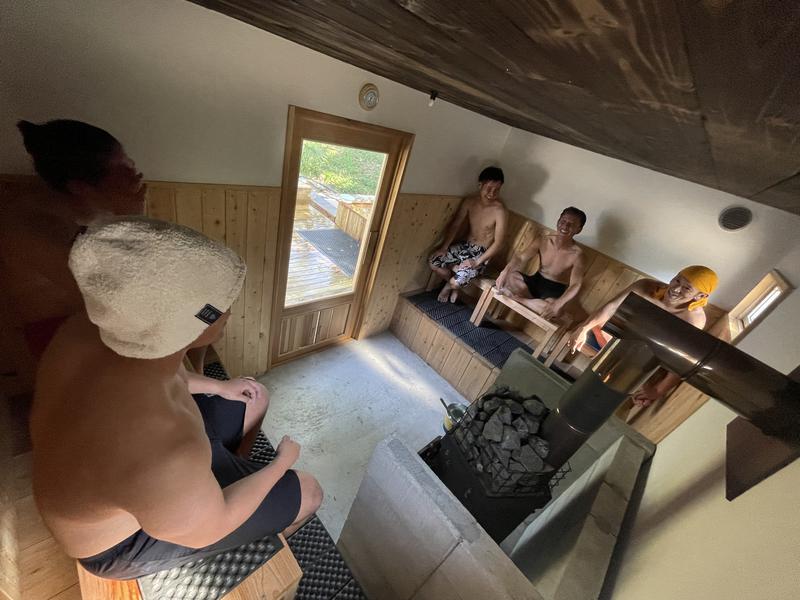 The earth sauna サウナ室