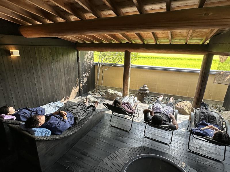 湯布院プライベートサウナ&温泉NOGIKU  (湯布院旅館のぎく内) 温泉付き広々外気浴場