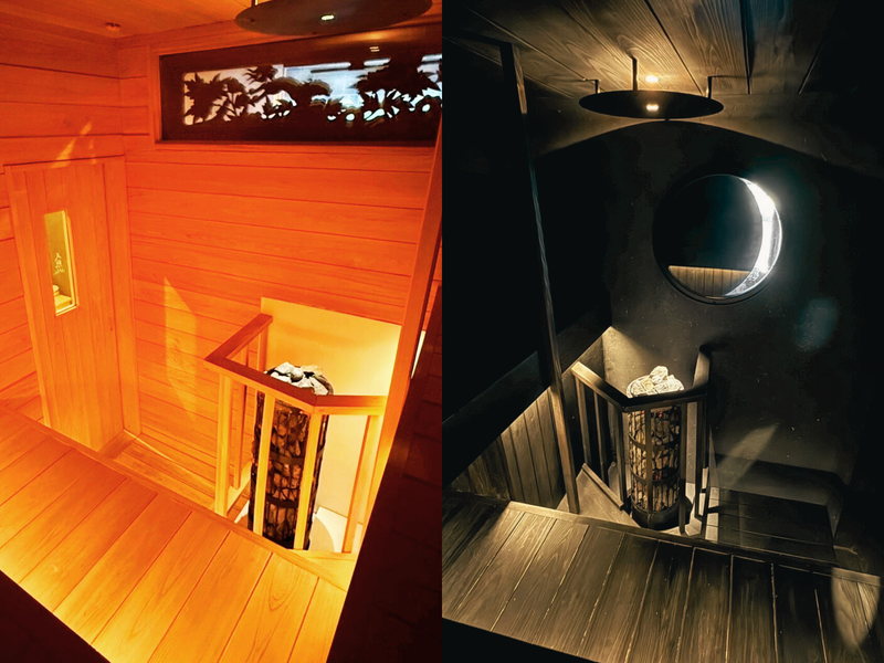 湯布院プライベートサウナ&温泉NOGIKU  (湯布院旅館のぎく内) 選べる2つの貸切サウナ！（左:天照　右:月読）