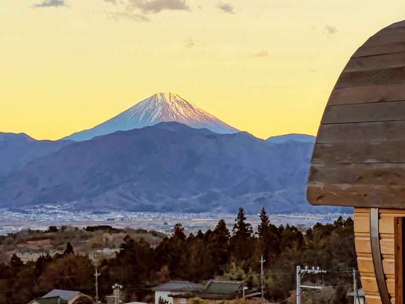 OSOTO NO SAUNA by おそとのてらす 南アルプス ととのいテラスからの富士山