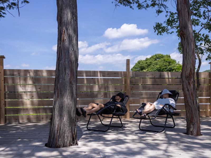 the campus～トロイカの森～ 外気浴デッキ