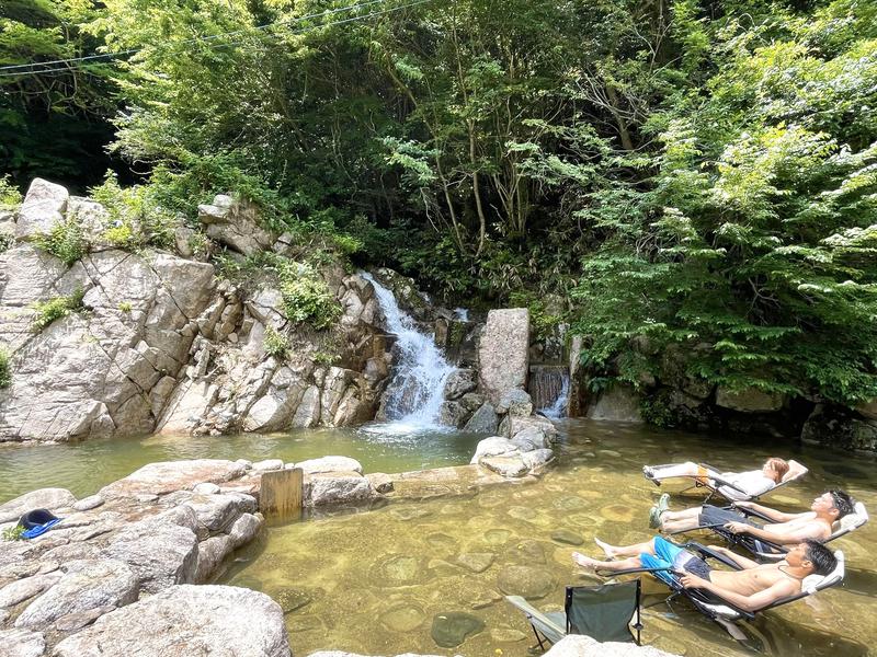 茶ウナCAMP 天然水風呂