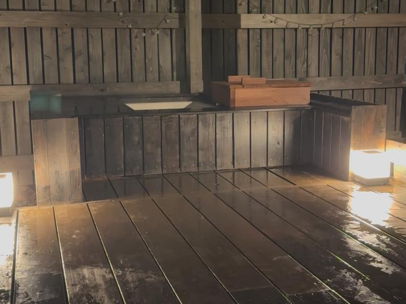 鹿とサウナ 露天風呂