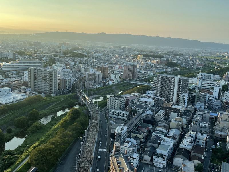 カンデオホテルズ大阪枚方 朝の景色