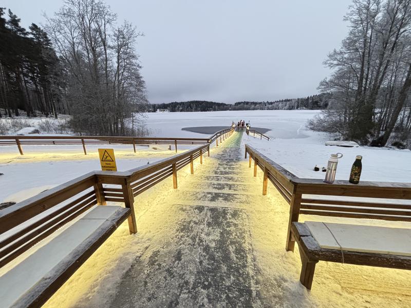 Veittijärven sauna 冬のアヴァント