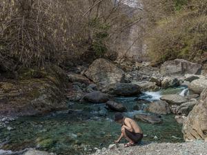 ミロクキャンプ場 関東 神奈川 川サウナ テントサウナ 写真