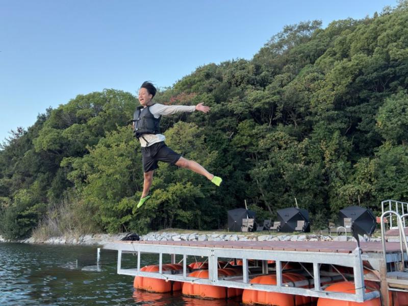 ザランタン東かがわ 桟橋ダイブ