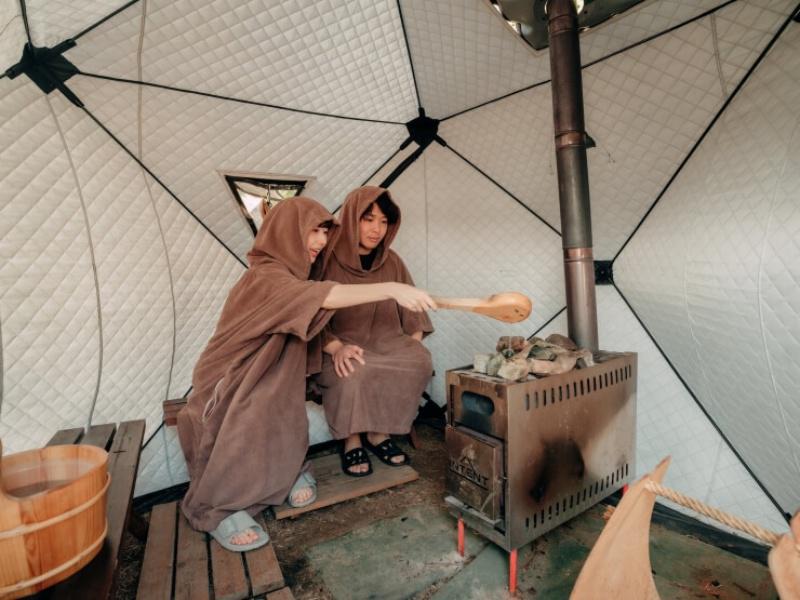 ザランタン東かがわ(湖でととのう) サウナ内装