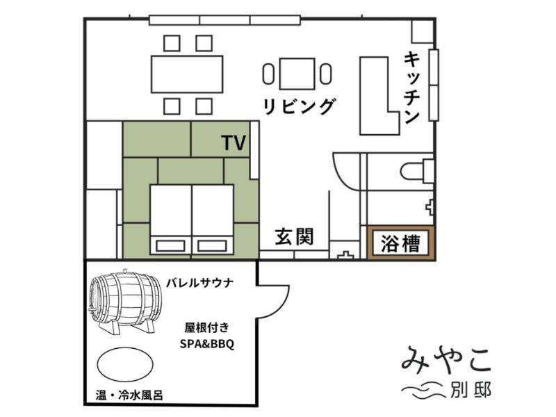 みやこ別邸 館内間取り図