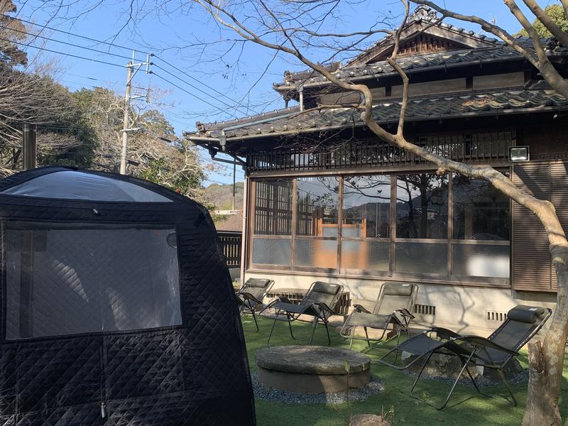 古民家サウナ 宮若山荘前 テントサウナ