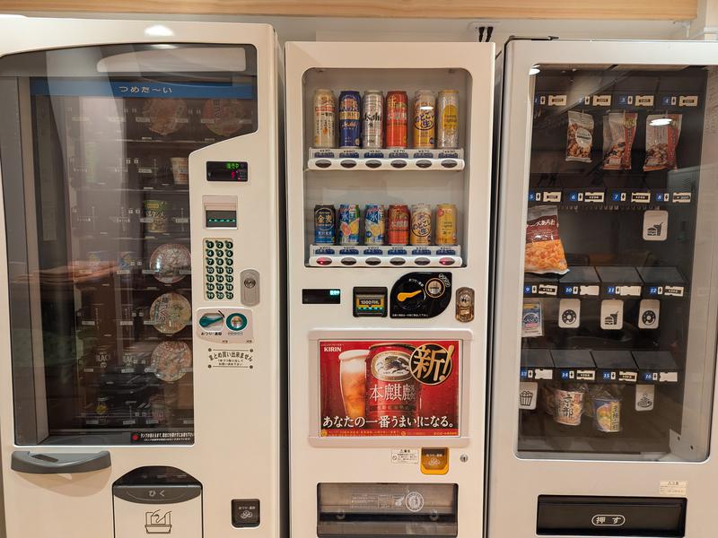 ホテルなみえ 休憩所内の自販機