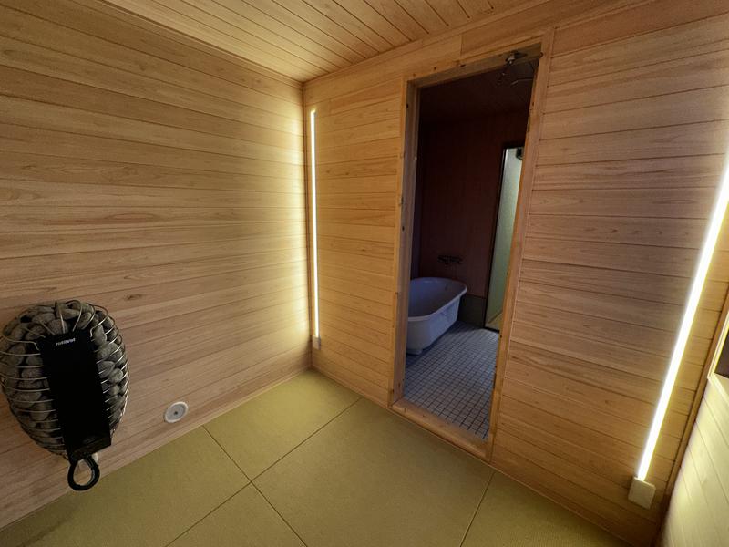地下水のForest Private Sauna Hokkaidou 座禅　サウナ室