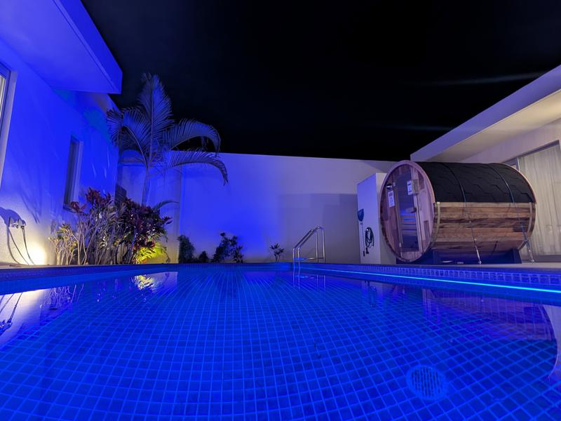 The Pool & Sauna Villa MOTOBU プールサイド
