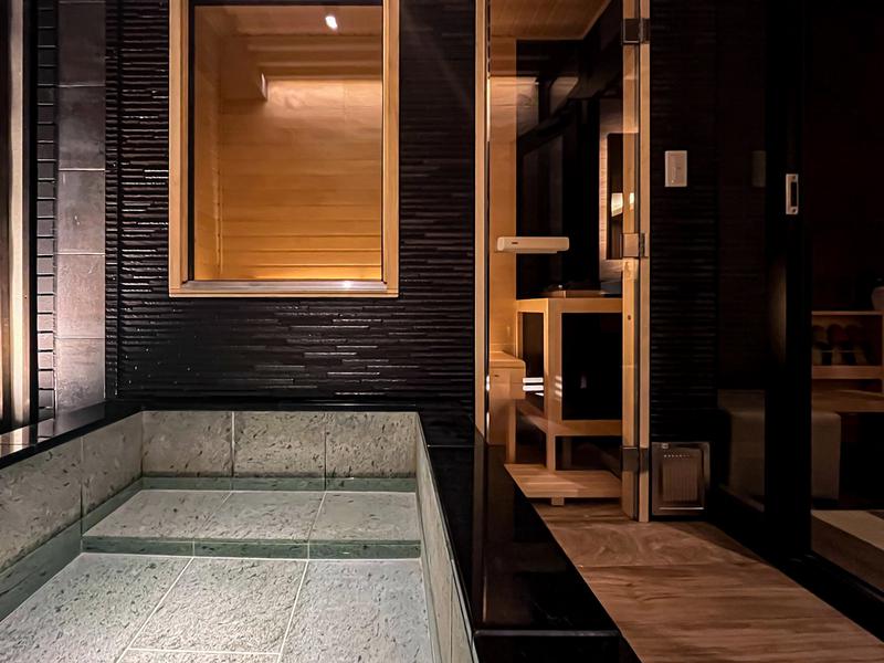 HOTEL TSUBAKI 錦糸町(ホテル椿錦糸町) B02号室サウナ室と露天風呂