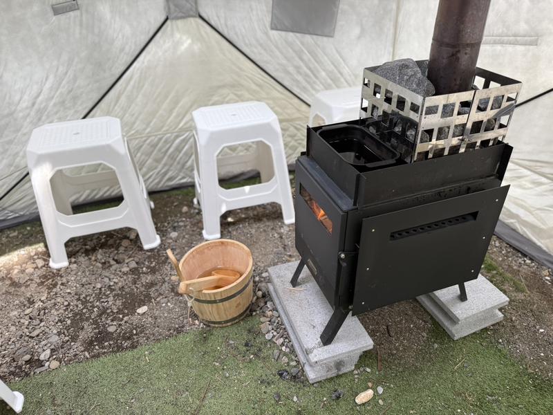 WASAUNA(ワサウナ) テントサウナ内