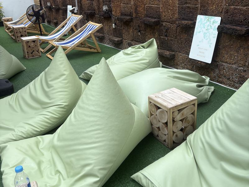 Secret Garden (Icebath and Sauna) 休憩エリア