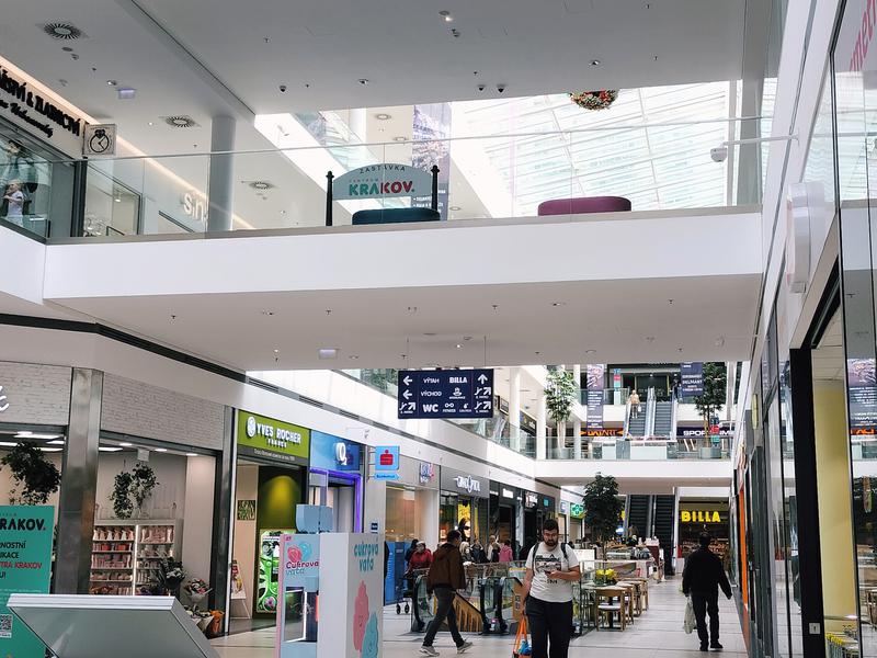 Saunia Centrum Krakov ショッピングモールの3階にあります
