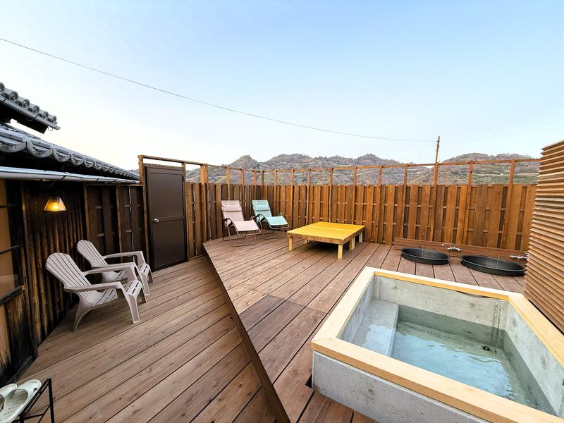 サウナ新地鼻 外気浴・水風呂・五右衛門風呂