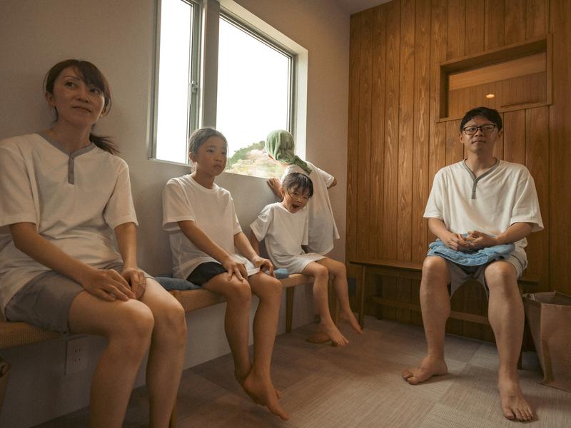おながわ海岸広場 SAUNA & CABINS 風のサウナ 内気浴室（エアコン・wifi・スピーカー完備）