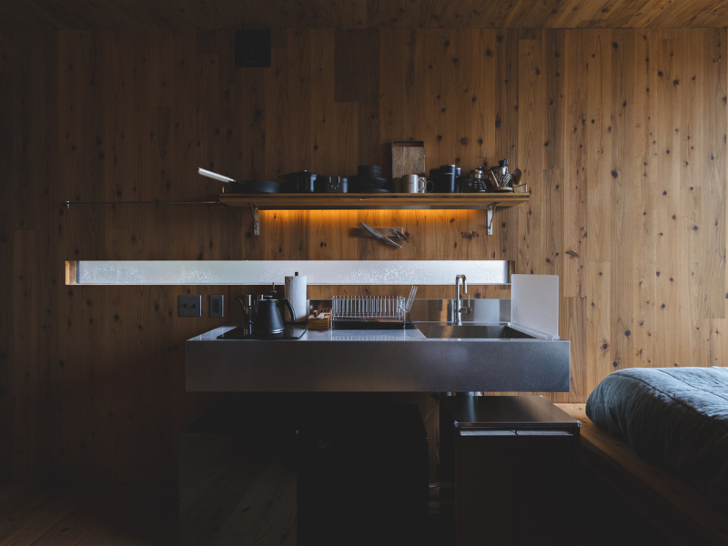 Earthboat Shirakabako キッチン