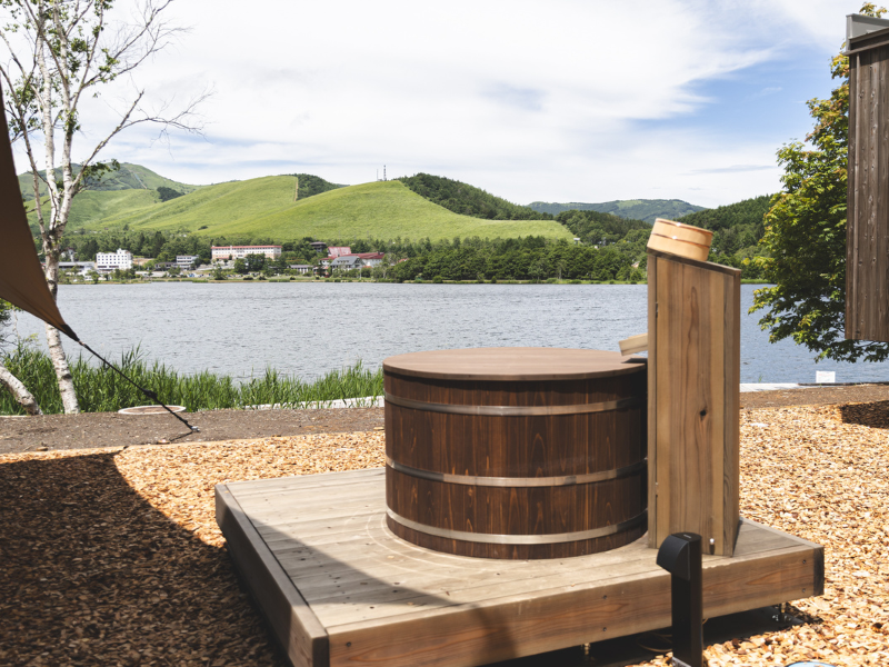 Earthboat Shirakabako 水風呂件露天風呂