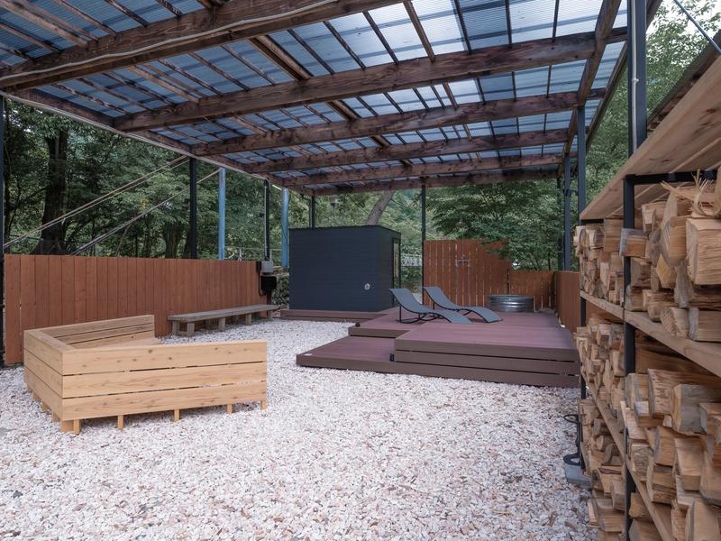 コトトキス SAUNA & BONFIRE 外気浴（日中）