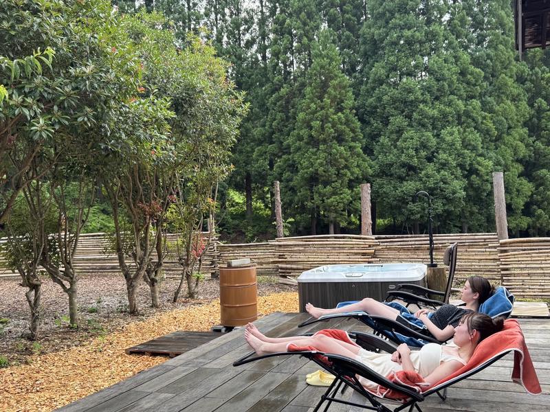 女沼のアウトドアwith古民家 アースバッグサウナ ととのいスペース