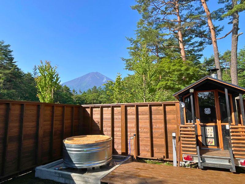 PICA Fujiyama CAMP SAUNA　外気浴