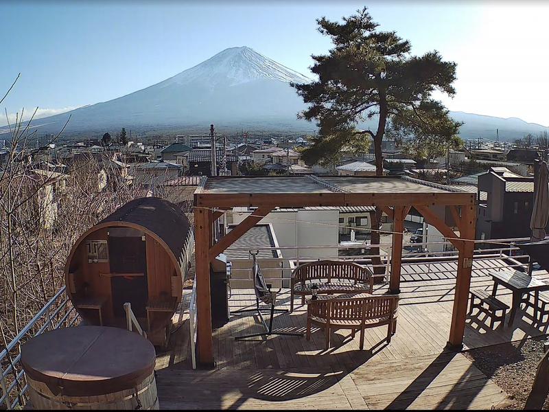 Mount Fuji Panorama Glamping サウナ・パノラマと水風呂