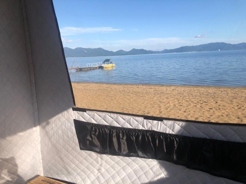 LAKE SIDE HOTELみなとや (MINATOYA SAUNA) 窓が曇らず外の景色を楽しめる
