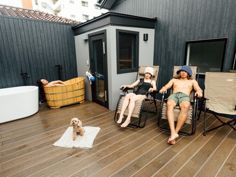 鴨川SeaSaunaVilla 山棟2階ウットデッキ