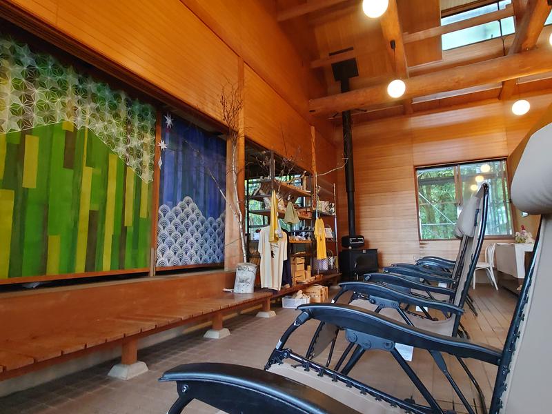 Nature Sauna(大山隠岐国立公園内・一向平キャンプ場) 室内スペース