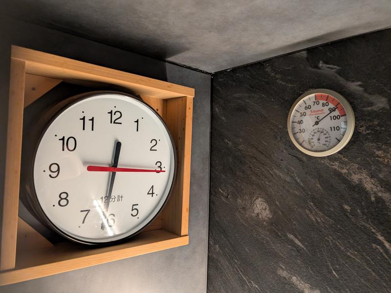 フィットイージー 徳島出来島店 室温計と12分計