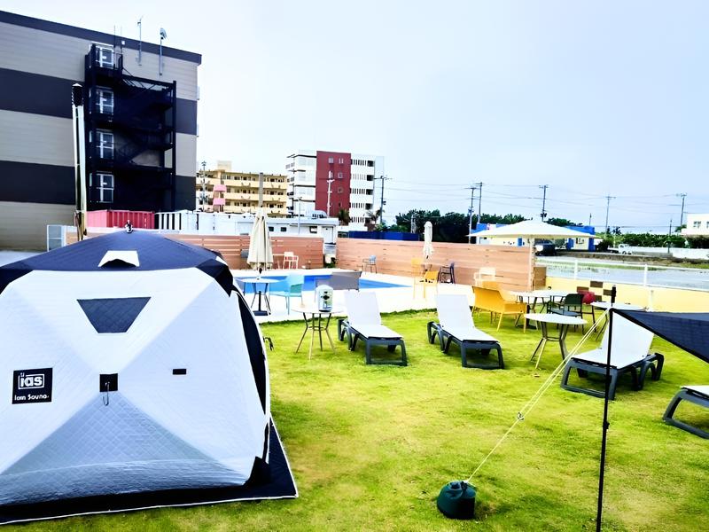 ネストホテル石垣マエサトビーチ テントサウナ会場