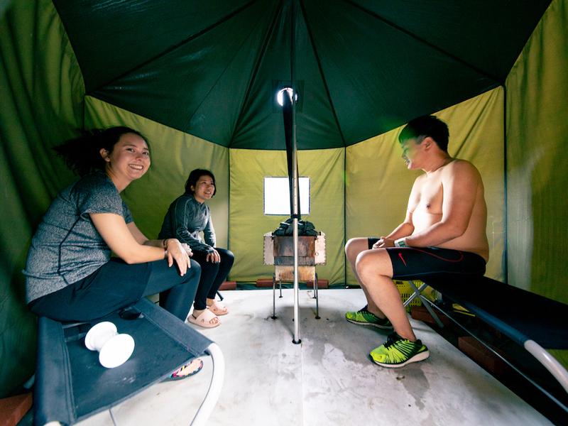 宿泊型コワーキングスペース 五番地 Savotta製テントサウナを取り扱いしています。