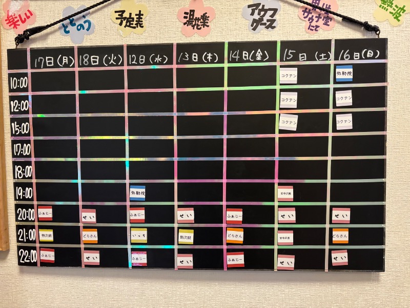 ようすこうさんのSAUNA&SPA 湯花楽秦野店のサ活写真
