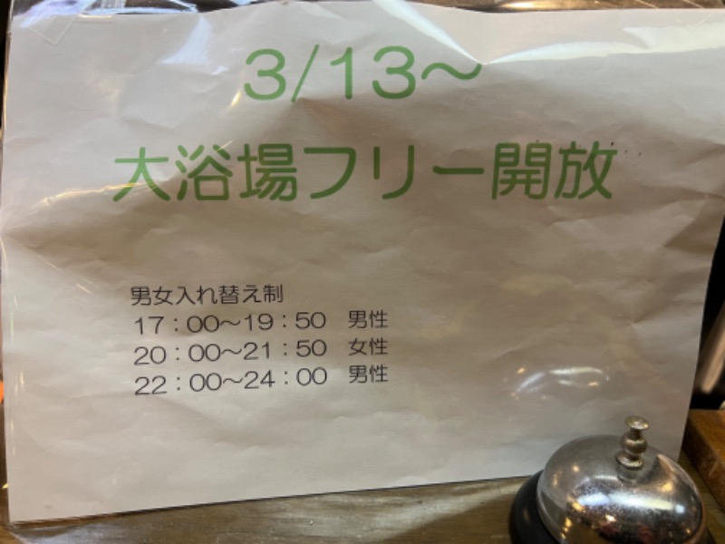 たかしさんのビジネスグリーンホテル日野のサ活写真