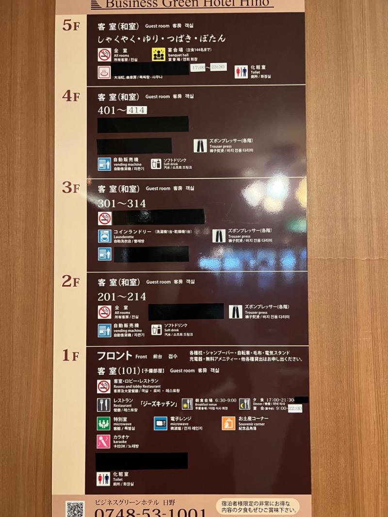 たかしさんのビジネスグリーンホテル日野のサ活写真
