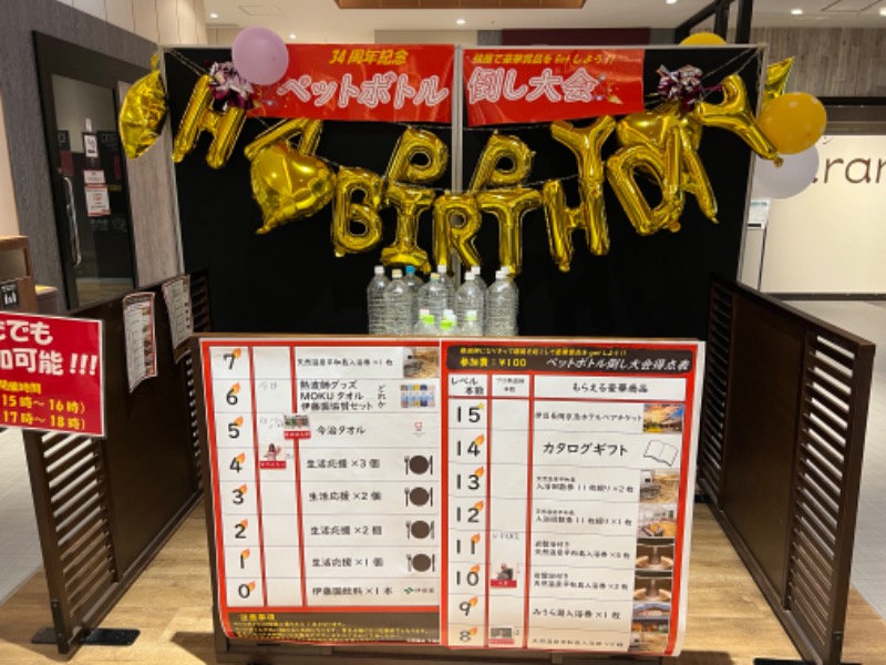 たかしさんの天然温泉 平和島のサ活写真