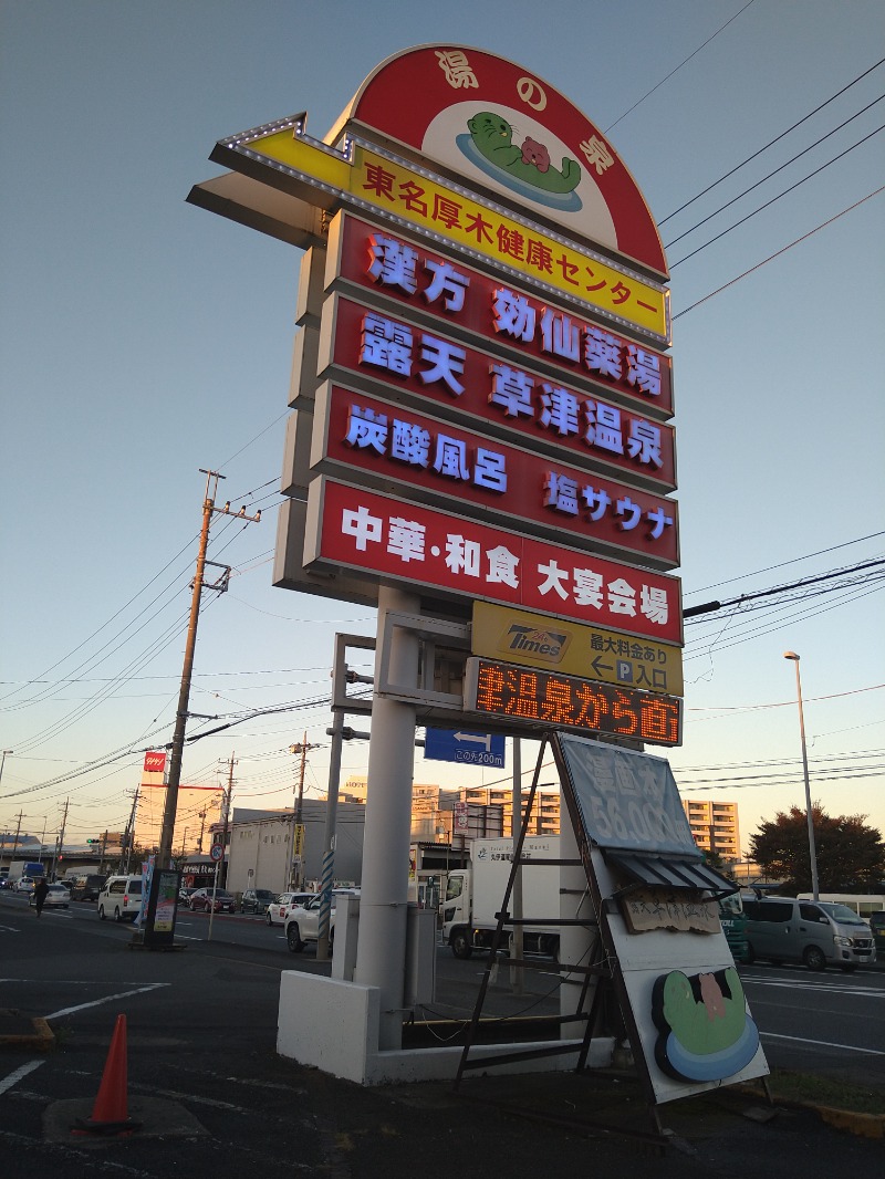 みなっちょさんの湯の泉 東名厚木健康センターのサ活写真