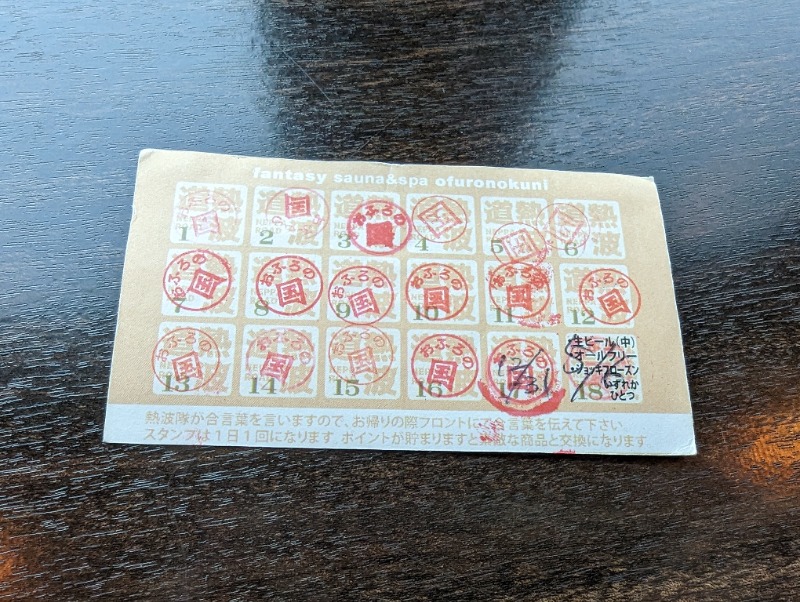 まつくさんのファンタジーサウナ&スパおふろの国のサ活写真