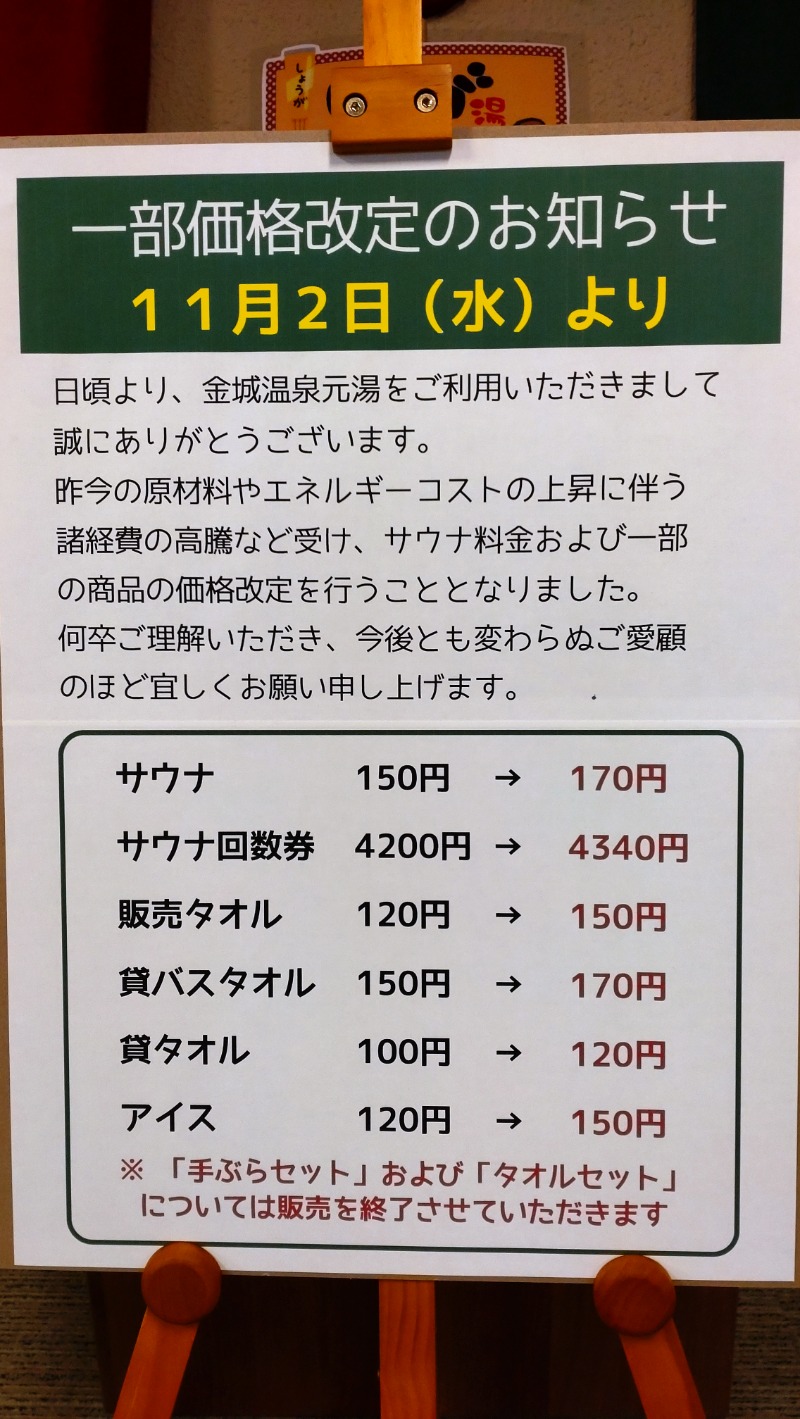 黒岩圭介さんの金城温泉元湯のサ活写真