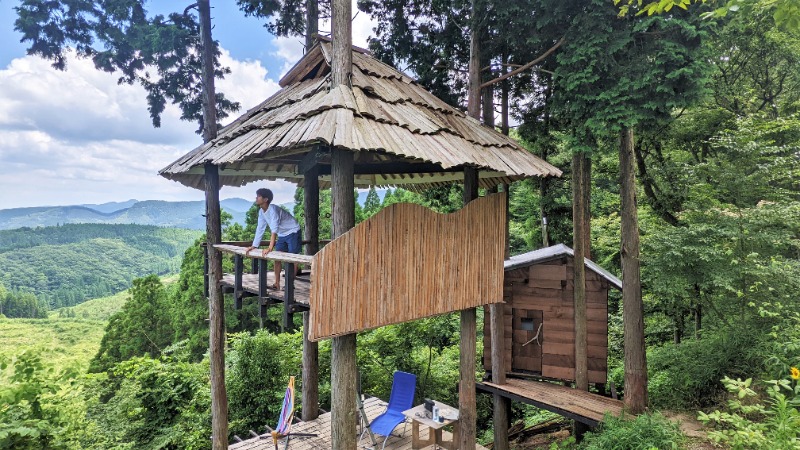 山本 理一郎さんのツリーハウスサウナ『青トンカチ 』のサ活写真