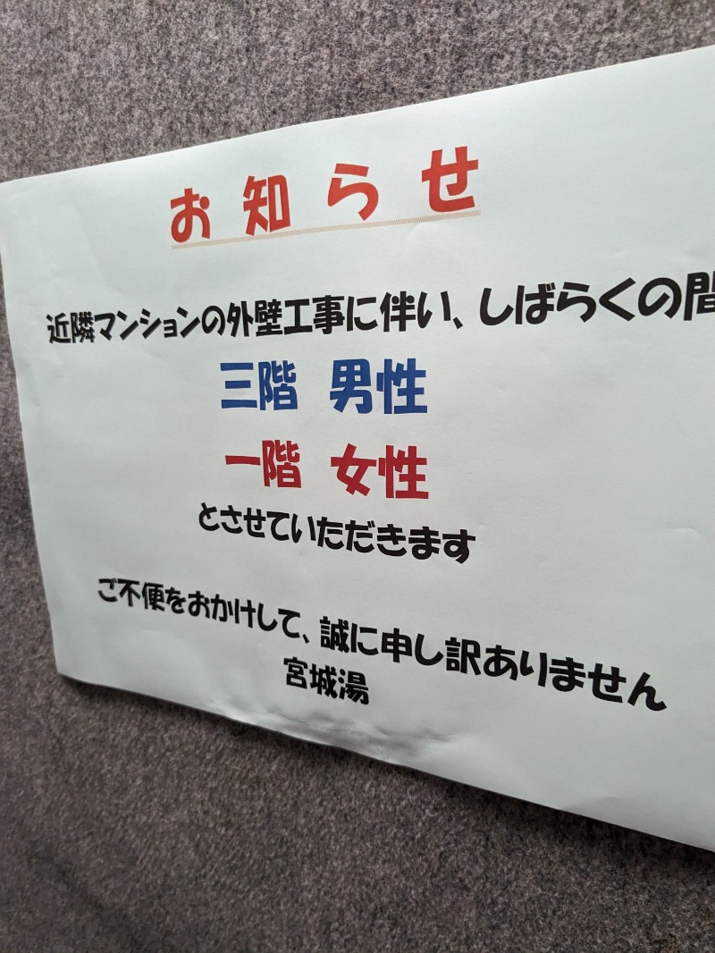 ひろさんの西品川温泉 宮城湯のサ活写真