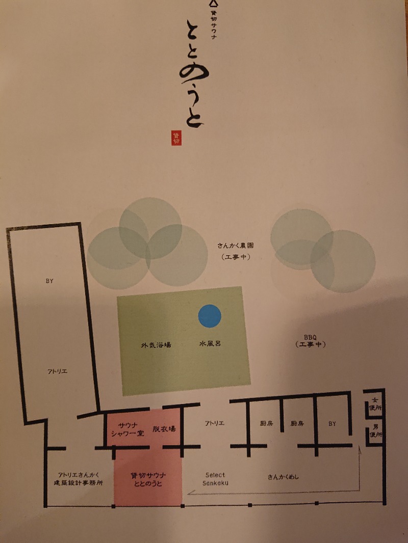 アウフさんの貸切サウナととのうとのサ活写真