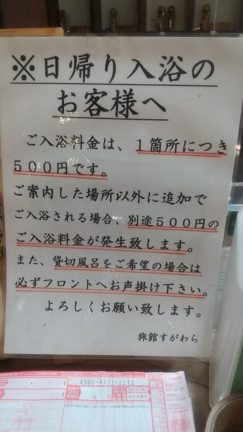 きょらねっせさんの鳴子温泉 旅館すがわらのサ活写真