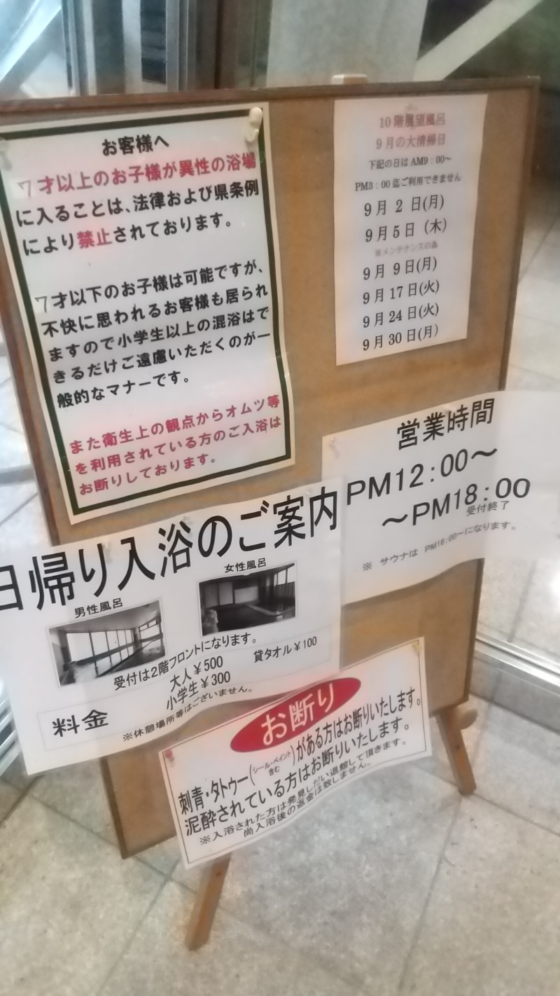 きょらねっせさんのアクアホテル 燕三条駅前店のサ活写真